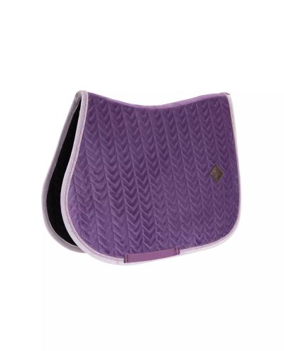 Jump Saddle Pad Velvet Contrast Royal Purple (Full)