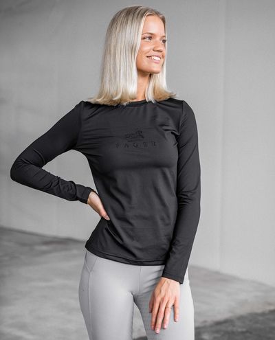 Ida T-shirt lange mouwen Zwart